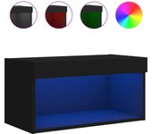 vidaXL Mueble para TV con luces LED 60x30x30 cm, Mueble de Salon, Mueble TV, Mueble TV salon, Mesa de TV, Mueble tele