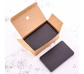 100pcs/box Kraft paper card color blank business card message thank you card writing card label bookmark learning card