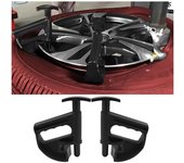 2 abrazaderas universales para llantas, abrazaderas para neumáticos de coche, herramientas para coche, ruedas para cambiadores de neumáticos, herramientas para quitar cubos de neumáticos de coche