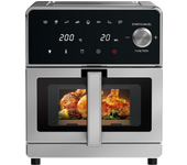 Freidora de Aire XXL 10L – 1800W Air Fryer con Doble Resistencia Arriba y abajo | Freidora sin Aceite con Ventana, 8 en 1, Pantalla Táctil.