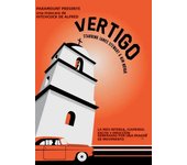 22 Designs Hitchcock Movie Vertigo Whitepaper Poster Artwork Homedecal Fancy Wall Sticker for Coffee House Bar