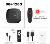 Android 14 TV Box T11 Smart Home TV Allwinner H313 4K 8K 2.4G&5G Dual Wifi 8GB 128GB Media Player BT5.2 Google Voice Set Top Box