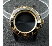 High-quality Silvery Black Case have inner ring 40.5mm watch men's case FIT NH34 NH35 NH36 movement Automtaic Watch Box