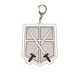 Anime Attack of The Giants Levi Ackerman Allen Yeager Keychain Pendant Role Playing Double Sided Acrylic Keychain KeyringJewelry