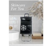Carro Carrito de Compra Plegable [Carro Carrito] Ligero Bolsa Termo 90x30x39cm , bolsa 55*20*38 , Plegable, con 4 Ruedas Resistentes, para la Compra de Alimentos, Capacidad de Carga 40 Litros