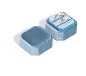 New Velvet Jewelry Box Octagonal Ring Box Double Ring Box Wedding Ring Box with Detachable Lid Jewelry Organizer Storage