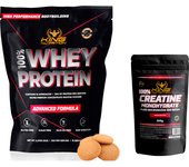 100% Whey Protein 2.27kg King Nutrition Proteina Concetrada + Creatina monohidratada 300gr mejora tu rendimiento y aumenta la masa muscular.