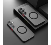 Magnetic Case for Samsung Galaxy A55 5G A35 A54 A34 A15 A14 A25 A53 A52 A51 A12 Shockproof Armour Phone Clear Matte Back Cover