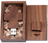 JASTER Walnut wood pen drive wooden Cross USB Flash Drive 128GB pen drive 4GB 8GB 16GB 32GB 64GB memory stick key chain Gift