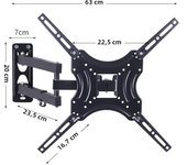 Universal Retractable TV Mounts Wall Mount Bracket LCD Monitor TV Stand Expansion Bracket Metal Flexible Arm Television Holder