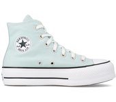 Zapatilla Converse Platform Alta Lona Verde Claro
