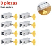 1-10PCS Child Safety Window Limiters Home Security Windows Lock with Key Window Safety Locks for Vertical Sliding Windows