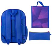 Mochila + portatodo + portamerienda Sonic Prime 42cm