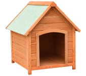 vidaXL Caseta para perros madera maciza pino y abeto 72x85x82 cm