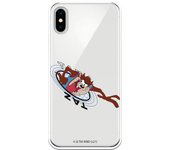 Funda original compatible con iPhone X o XS con un diseño de Space Jam Taz