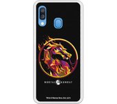 Funda original compatible con Samsung Galaxy A20E - Mortal Kombat Logo Fire