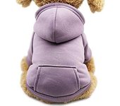 Perro Gato Sudadera con Capucha Mascota Cálido Abrigo de Invierno Ropa de algodón para Perros con Bolsillo Exterior para Perros pequeños