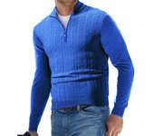 Streetwear Mens Half Zipper Pullover Sweaters Long Sleeve Knitted Solid Color Sweaters Men Oversized Breathable Sweater Men
