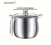 Olla De Acero Inoxidable Para Sopa Gran Capacidad Para Cocinar Feos Y Pollo Estilo Universal Para Fogón Y Cocotor Inducción