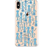 Funda original compatible con iPhone XS Max con un diseño de Rick y Morty Mr. Meeseeks look at me