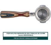 Filtro De Portafiltro De Café Sin Funda 51mm 54mm 58mm Con Mango De Madera Colorido Accesorios Para Barista Compatible Con Delonghi Ec680 Ec685 Breville 870 878 880 E61