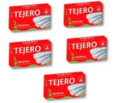 5 unidades - Sardinas en Aceite de Oliva TEJERO 125gr.
