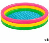 Piscina Hinchable para Niños Intex Sunset Aros 131 L 114 x 25 x 114 cm (6 Unidades)