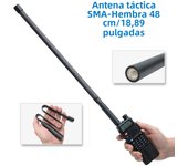 Walkie Talkie CS Tactical Antenna SMA-Female Dual Band High Gain Foldable for Baofeng UV-K6 UV-5R BF-888S UV-5RH Quansheng UV-K5
