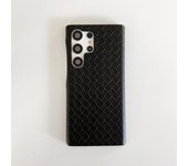 Luxury Leather Case For Samsung Galaxy A52 A53 A54 5G S21 FE S22 S23 Ultra Note 20 Plus Simple Fashion Woven Plaid Pattern Cover