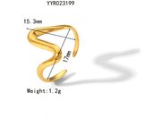 Encanto Anillo de acero de titanio de acero inoxidable que no se decolora, anillo con patrón de martillo Irregular para playa y verano, accesorio de joyería de moda