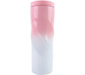 Taza térmica portátil de acero inoxidable de 500 ml con aislamiento al vacío para leche, jugo y café