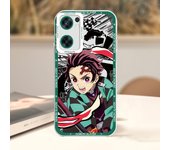 Anime Demon Slayer For OPPO A98 A94 A92 A78 A76 A74 A72 A58 A54 A55 A36 A15 Reno 7 6 5G Angel Eyes Transparent Phone Case