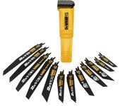 Dewalt DT2441L-QZ - Juego de 12 hojas de sierra sable 2X