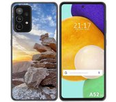 Tumundosmartphone Funda Gel Tpu para Samsung Galaxy A52 / A52 5G / A52s 5G diseño Sunset Dibujos
