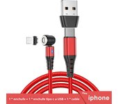 Lovebay 60W PD Magnetic Cable For iPhone 13 12 Samsung Xiaomi Macbook Huawei Fast Charger Cable USB C To Type C Micro Data Cable