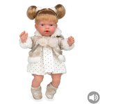 Muñeca Elegance Hanne Marron C/ Mecanismo Risa 28cm EN CAJA REGALO
