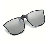 Fashionable TR Polarized Anti Glare Sunglasses Clip On Driver Goggles Night Vision Goggles Travel Fishing Myopia Sunglasses