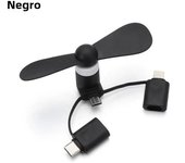 3-In-1 Mini Electric Phone Fan Cooling For Smartphones Type-c Micro USB Port Portable Mini Fan For Cell Mobile Phone Fan