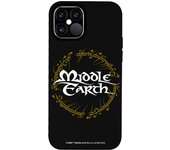 Funda original compatible con iPhone 12 - 12 Pro Negro con un diseño de LOTR Middle Earth Ring