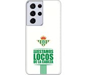 Funda original compatible con Samsung Galaxy S21 Ultra - S30 Ultra - Real Betis Balompié Estamos locos