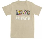 Men Women Snoopy Peanuts The Gang Around The Piano T Shirt Pure Cotton Tops Fashion Short Sleeve Crew Neck Tees Summer T-Shirts