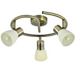 Fabrilamp - Plafon Cholo 3xe14 Cuero 16x34x34 Cm