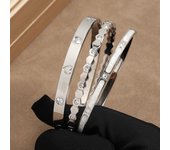 ZAKOL 18K Gold Color Stainless Steel Stacked Bracelet Bangle Set for Women Trendy Honeycomb Bracelet Friends Lovers Jewelry Gift