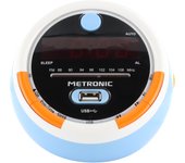 METRONIC 477030 Radio Reloj Despertador Digital para niños, con Reloj proyector Techo
