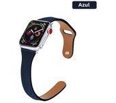 Slim Leather Strap for Apple Watch Band Ultra 49mm 8 41mm 45mm 7 SE 654321 44mm Women Bracelet Loop for iwatch series 42mm 40mm