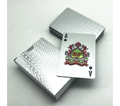 New 24K Gold Playing Cards Plastic Poker Game Deck Foil Pokers Pack Magic Waterproof Card Gift Collection Gambling Board Game