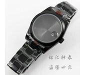 PVD Black 36MM/40MM Sapphire Crystal Polish Water Resistanst Glide Lock Watch Case Fit NH34 NH35 NH36 ETA 2824 PT5000 Movement
