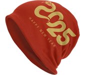 Gorro de lana de Feliz Año Nuevo 2025, gorro de punto, gorro de quimioterapia, gorro para adultos, gorro de calavera, gorro de dormir