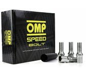 Set Tuercas OMP 27 mm Plata 20 uds M12 x 1,25