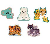 5 PUZLES EVOLUTIVOS ANIMALES - Janod J08625 JU08625 JANOD
